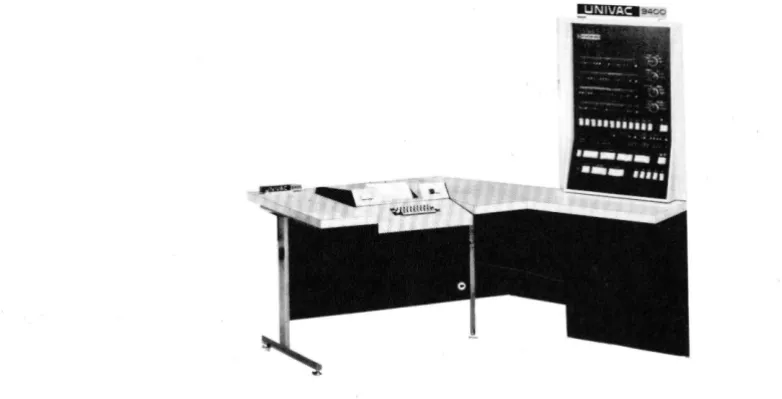 Figure 2-2. UNIVAC 9400 System Console 