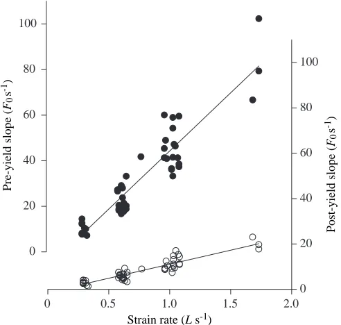 Fig. 7. Strain at yield (=SValues are from the same trials and preparations as Fig. 6