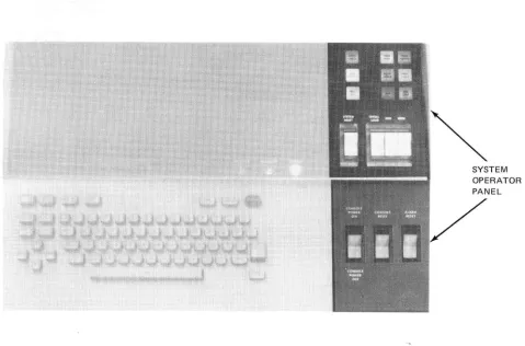 Figure 5-3. UNIVAC 9700 Operator Console System Operator Panel 