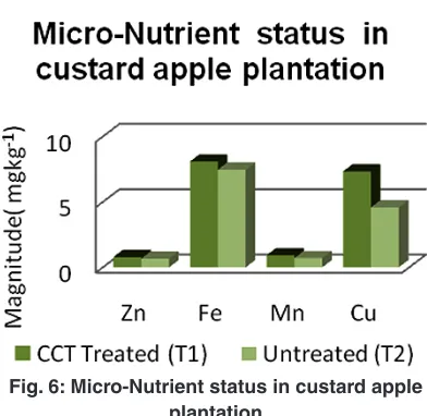 Fig. 6: Micro-Nutrient status in custard apple 