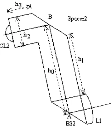 Figure 29. Spacer2, with important design dimensions labeled.