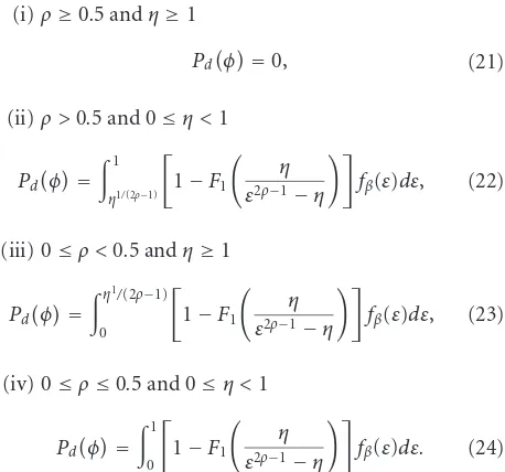 Figure 3 shows that, when ρ ∈ [0, 0.5), a smaller value of ρrenders the performance less sensitive to mismatched signals.