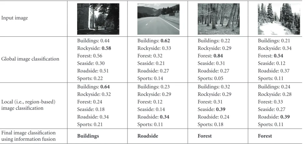 Figure 5: Indicative image-subdomain association results.