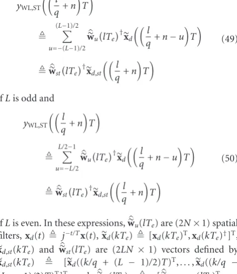 Figure 4(a) as long as the nonuseful path remains decorre-lated from the useful path i0