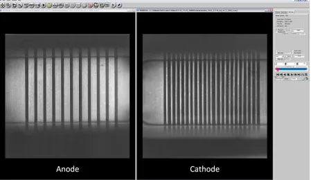 Figure 3.8 – Photron Fastcam Software used for simultaneous visualization of anode 