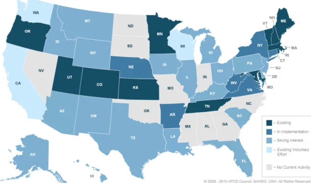 FIGURE 1: STATE APCD DEVELOPMENT, FEBRUARY 2015