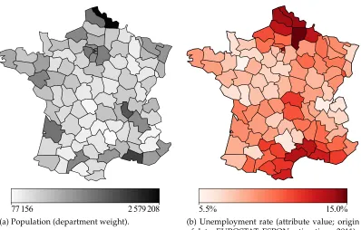 Figure 8: input data for statistical aggregation of France’s departments