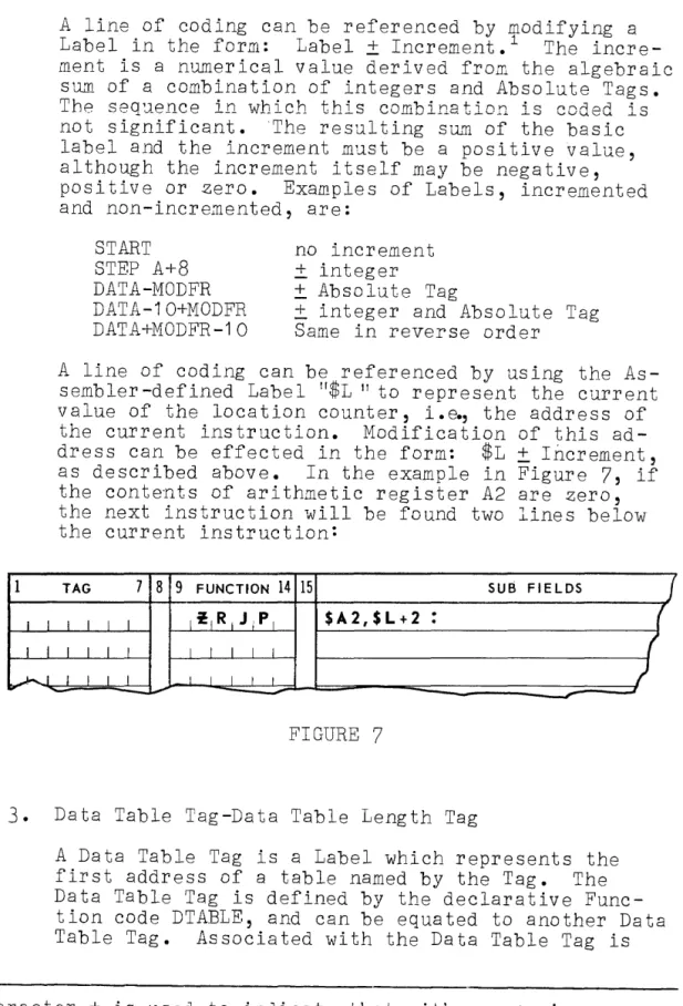 Table  Tag.  Associated  with  the  Data  Table  Tag  is 