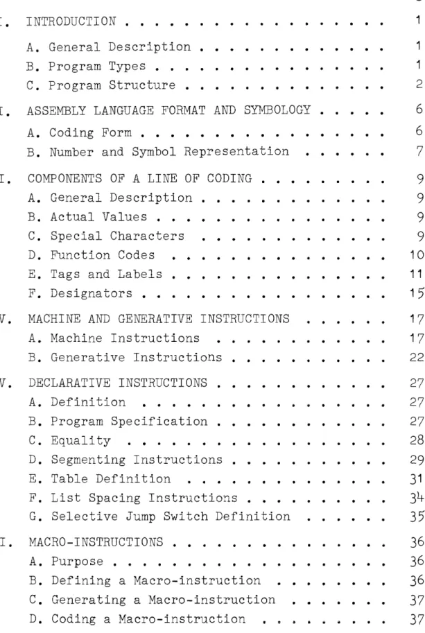 TABLE  OF  CONTENTS 