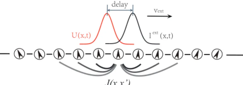 Figure 1: A CANN encodes a continuous stimulus, e.g., head-direction. Neurons are aligned in the network according to their preferred stimuli