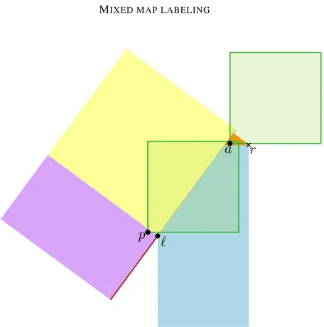 Figure 9: S(ℓ, u) is incompatible with any point a ∈ B˜ℓ ∩ L˜r ∩ Tr (the orange region).