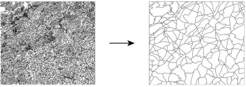 Figure 1: Test area of 26 km × 23 km around Langenthal, Switzerland. Source dataset(TLM3D) and the manually produced target dataset (VECTOR200)