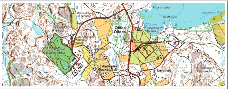 Figure 5: An example of symbolic 2D maps. Basic map c⃝National Land Survey of Finland,permission no: 244/MML/12.