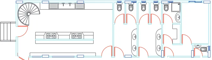 Figure 6: Example of a ﬂoor plan designed using a CAD system.