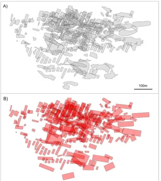 Figure 6: Outline of distribution of A) mining caverns and B) designated  ERs 