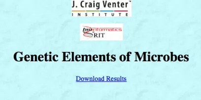 Figure 11 - GEM Database Application Download Results Page