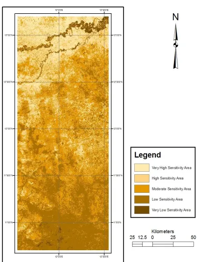 Table 1b: Post Field Analysis and Description of Top Soil Coarsening Sensitivity Areas (Based on GSSI) 