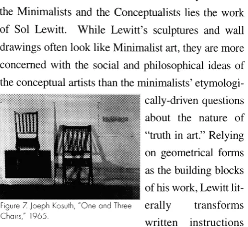 Figure 7. Joeph Kosuth, "One and Three 1965.