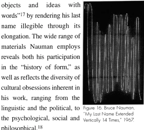 Figure 16. Bruce Nauman,