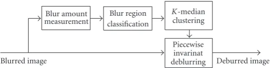 Figure 8: Shift variant deblurring process.