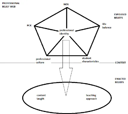Figure 2: A professional belief web – based on literature. 