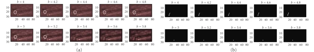 Figure 23: NPA sequence,surrounded by a white circle), (b) the target track versus s n = 3, g = 1 case