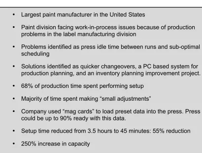 Table 8. Summary of Graphic Arts Division 