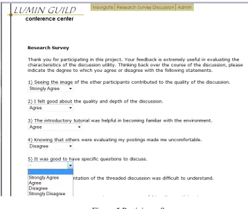 Figure 5 Participant Survey 