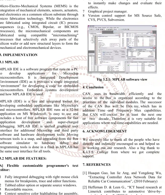 Fig 3.2.1: MPLAB software view 