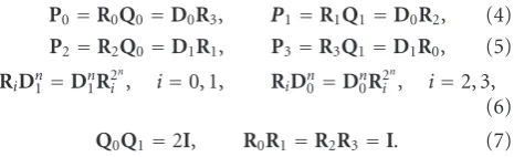 Figure 2 for the case of an eight-band DFB). The numbering