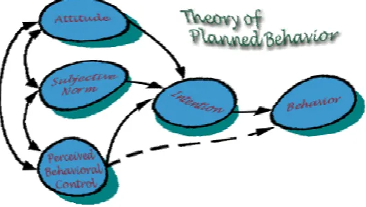 Fig. 2.3 Model van de Theory of Planned Behavior (Ajzen, 2005) 