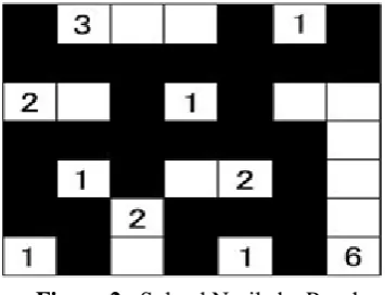 Figure 1 :  Unsolved Nurikabe Puzzle  