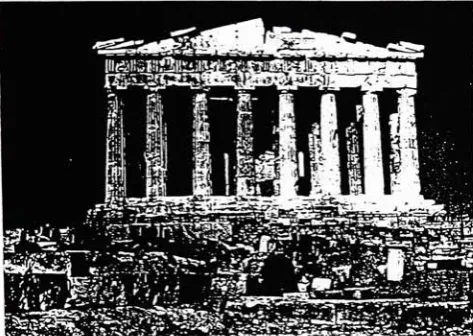 Fig. 3Sketches of Greek TemplesFiC 303Delphi, Marmana The iholoj looking weit