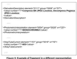 Figure 3: Example of fragment in a different representation 