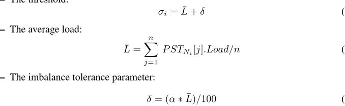 Table 1. System Variables