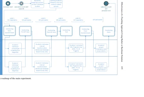 Fig. 3. The roadmap of the main experiment.
