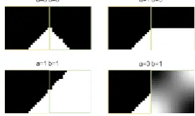 Fig. 4. An example of interpolation rectangle (dashed) and adjacent interpolation rectangle (dotted)