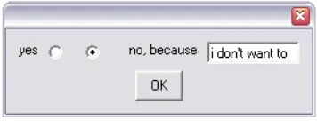Figure 5.3: yesnoEditor