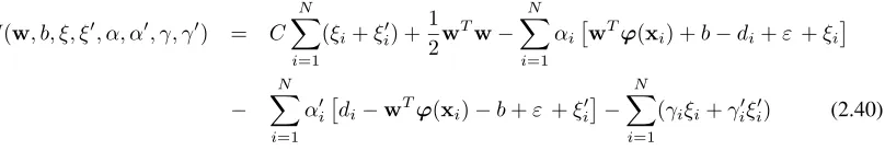 Figure 2.8: SVM Structure for Function Approximation