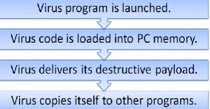 Figure 1: How a virus infects your computer 