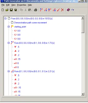 Fig. 4.2 The generally applicable path generation tool. 