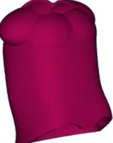 Fig. 7 shows 2D and 3D mesh models and cross-section views, respectively. 
