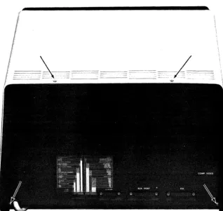 Figure 7-1 Rear Panel Screw Locations 