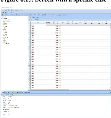 Figure 6.13: Screen with a specific case 