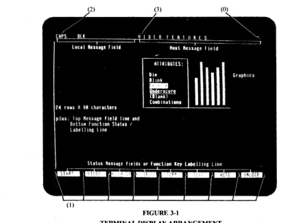 n;RMINAL FIGURE 3-1 DISPLAY ARRANGEMENT 