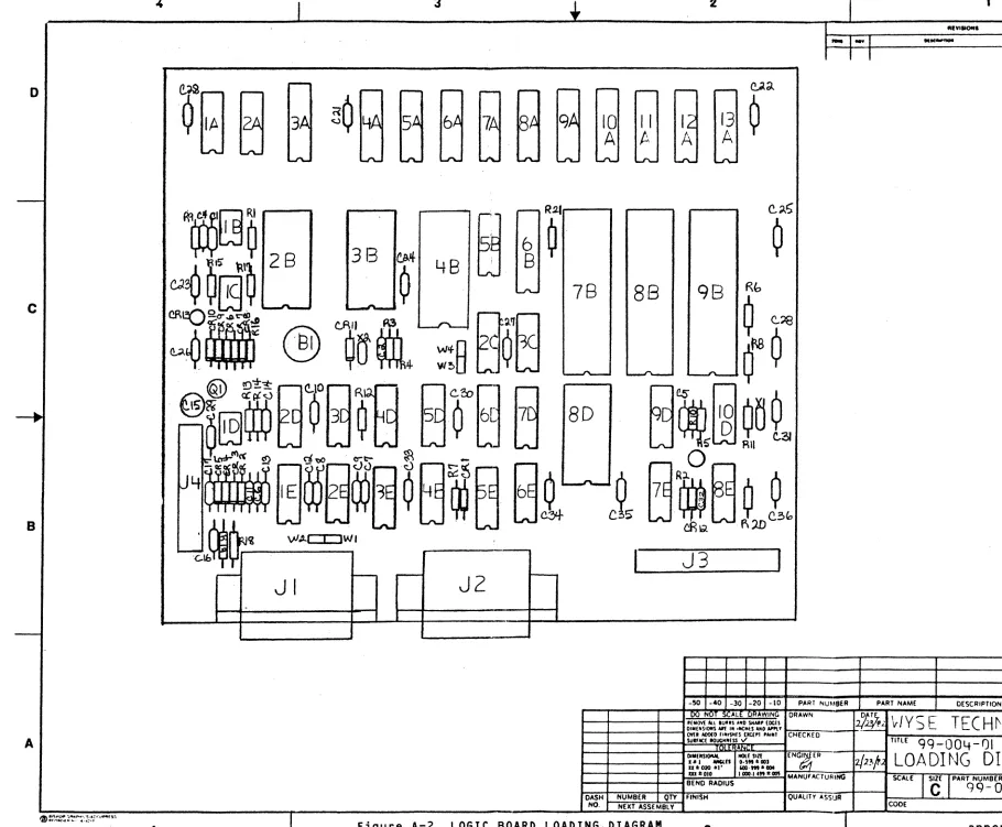Figure A-2. LOGIC BOARD LOADING,DIAGRAM 