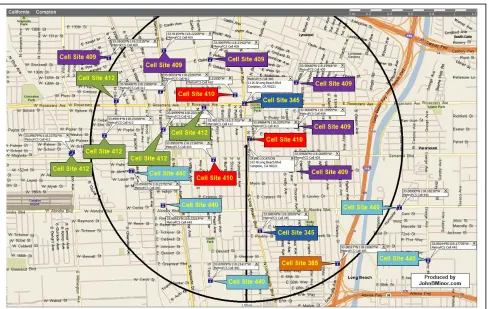Figure 1. Example List of Erroneous Cell Sites Discovered 