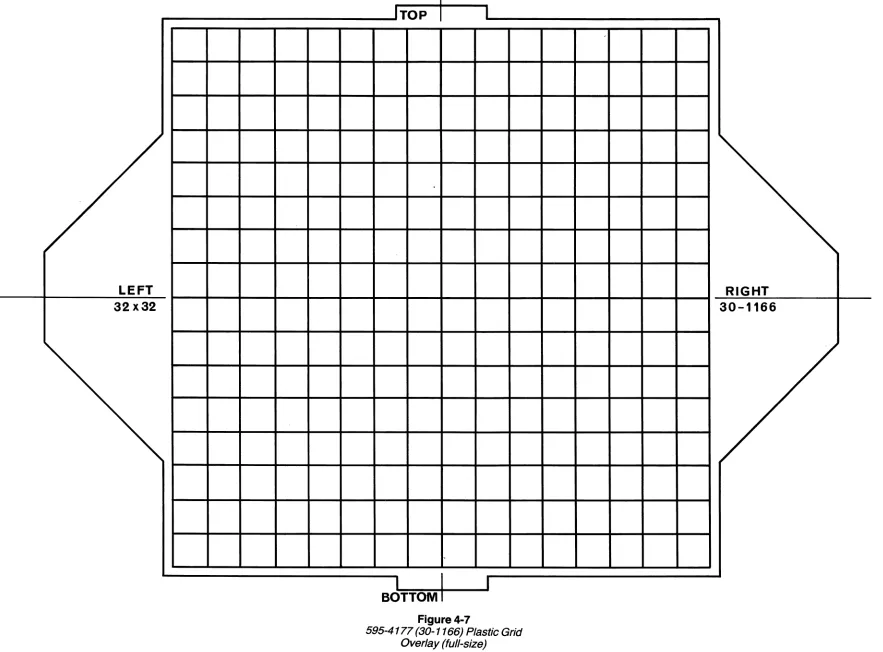 Figure 4-7 595-4177 (30-1166) Plastic Grid 