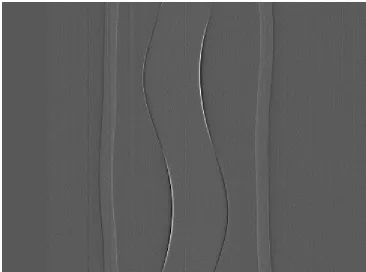 Fig. R. 1.3  Sinogram of Lucite B at lower side of Rocking curve 