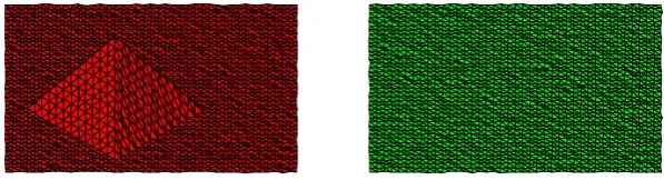 Figure 4.1: Two surfaces with partial similarity